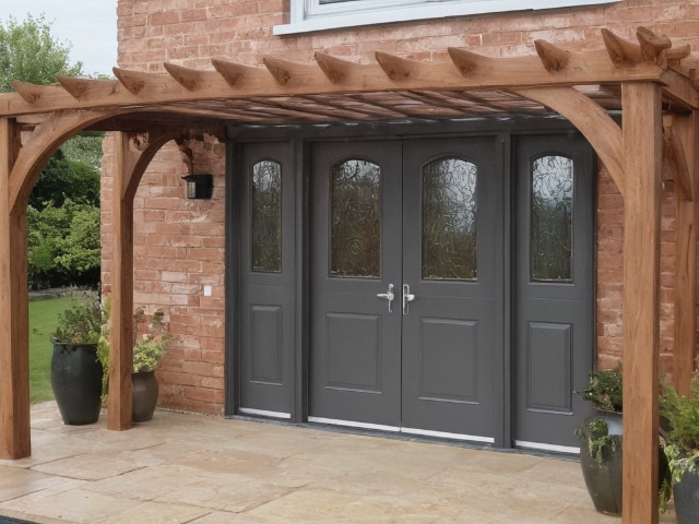 pergola marquise en bois