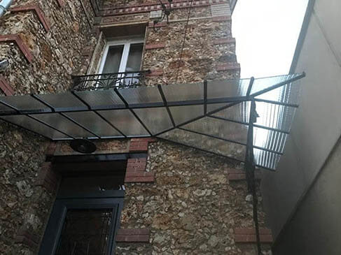 fabrication de marquise modèrne