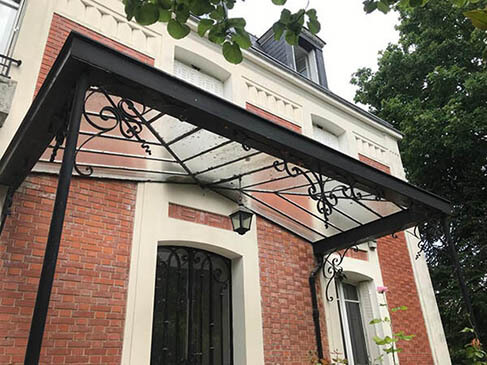 Fabrication de marquise en fer forgé